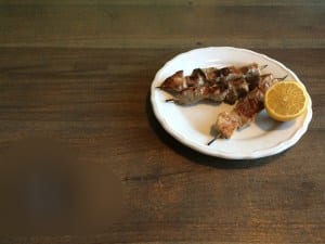 BBQ Souvlakia(1) courgettefrietjes