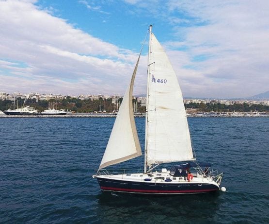 Zeiljacht Blue foam sailing