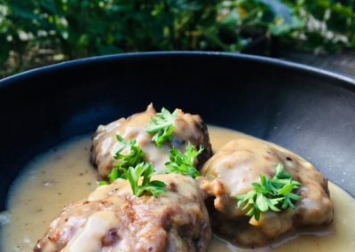 Keftedakia in witte saus