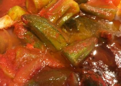 Okra in tomatensaus