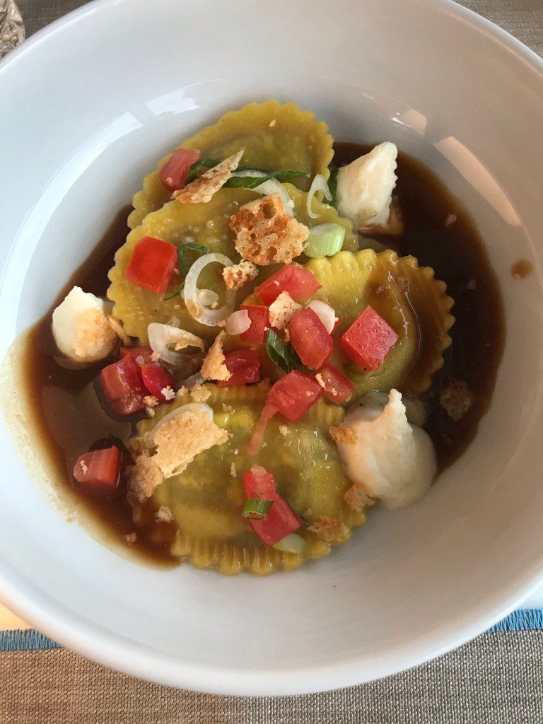 Perla Kitchenbar menu raviolli