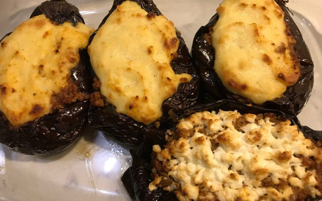 Papoutsakia – Gevulde aubergines