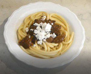 Pastitsada – Runderstoof met Pasta