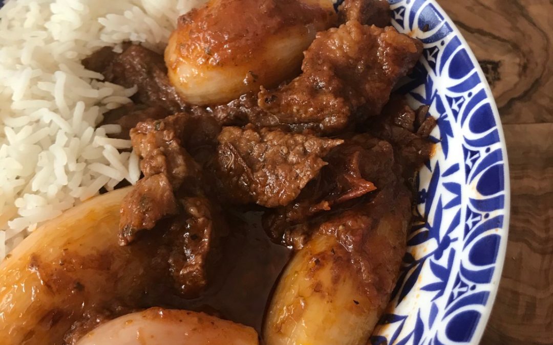 Stifado – Runderstoof met uien
