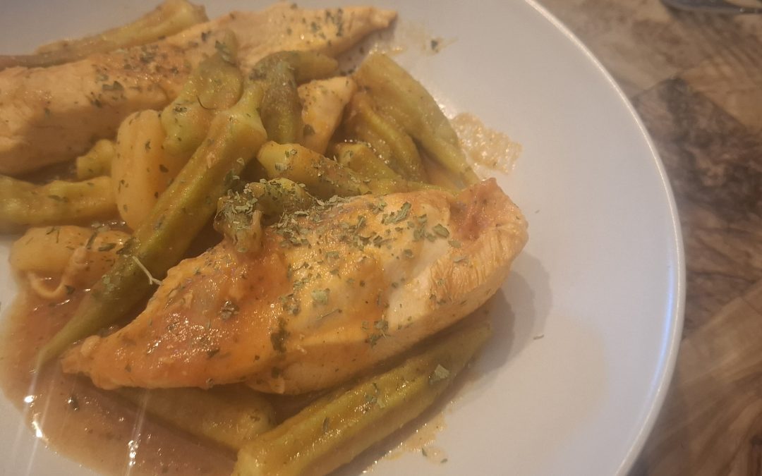 Okra met kip