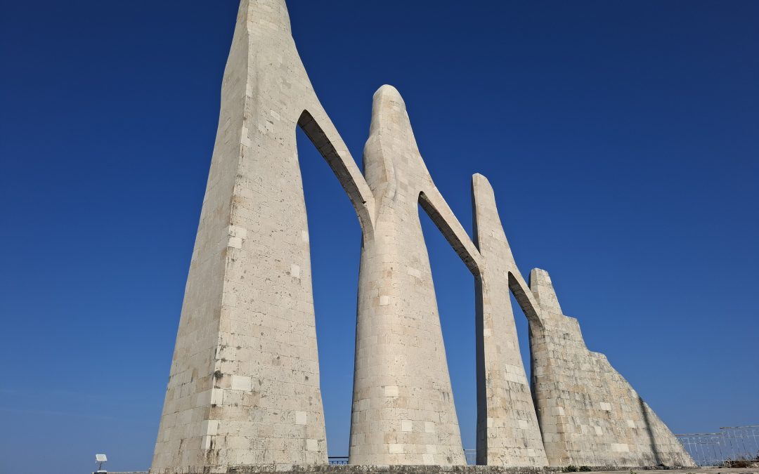 Het Monument van Zalongo in Epirus, Griekenland